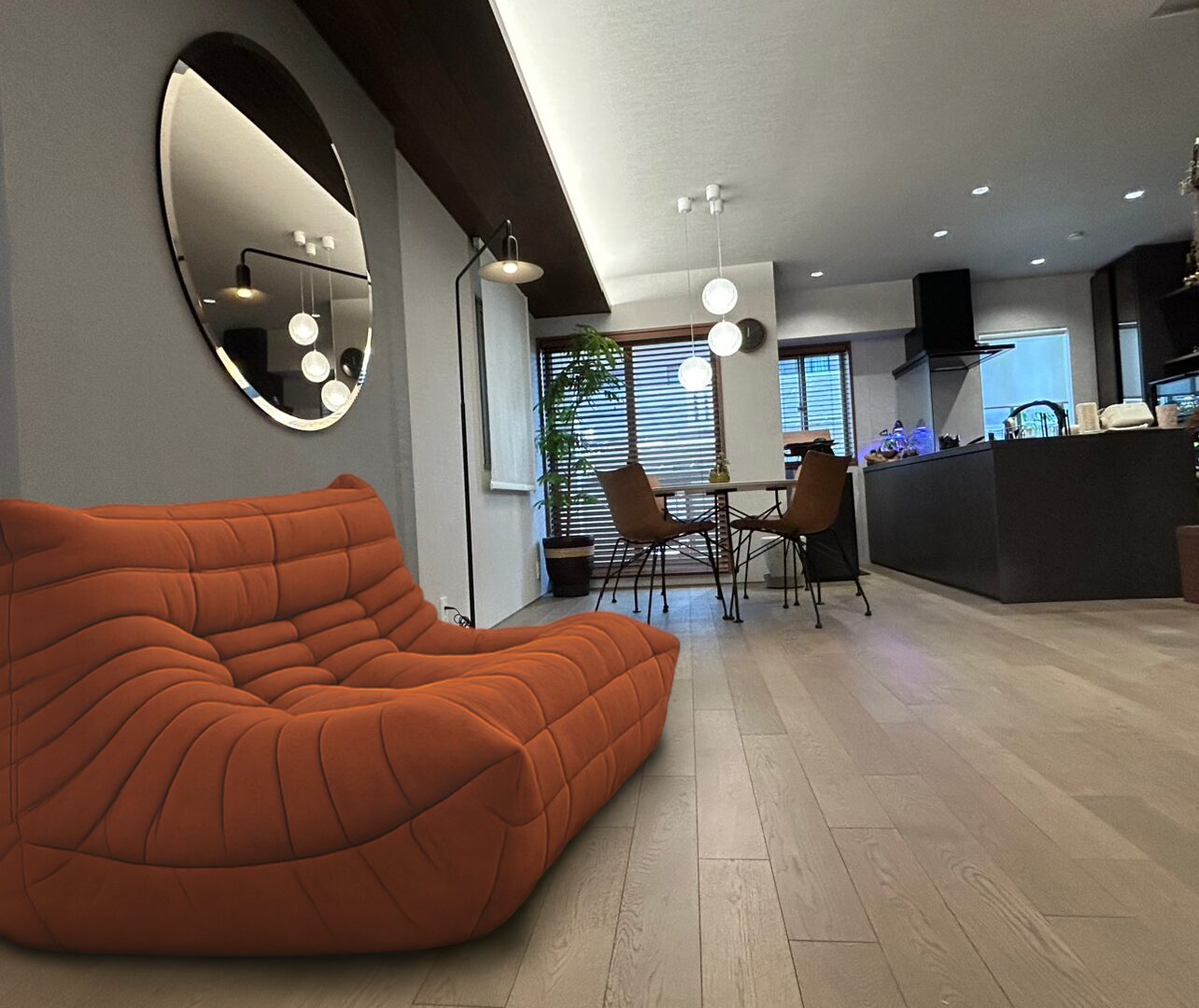 合成で差し替えたシミュレーション